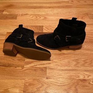 Cole Haan black suede booties